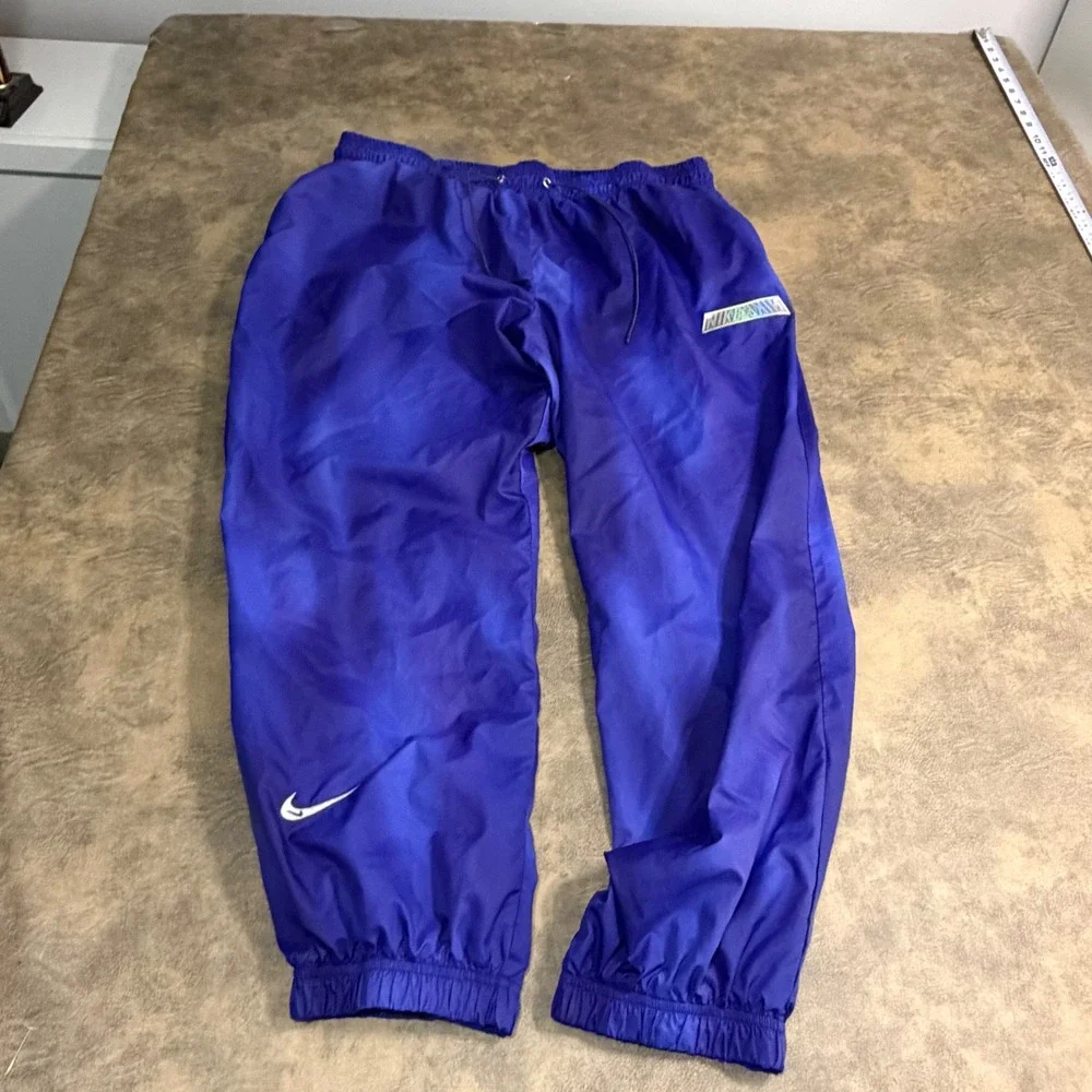 Nike Women's Loose Fit Purple Tie Dye Woven Jogger Pants Size XL